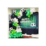 MFM Parti Siyah Beyaz Taraftar Futbol Top Zincir Balon Seti