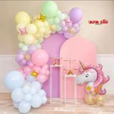 Mfm Parti Ünicorn Folyo Zincir Balon Doğum Günü Seti