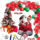 Mfm Parti Yılbaşı Zincir Balon Çam Ağacı Ahşap Süs Seti