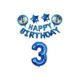 MFM Sonic 3 Yaş Happy Birthday Lüx Folyo Balon Seti 100 Cm