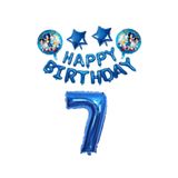 MFM Sonic 7 Yaş Happy Birthday Lüx Folyo Balon Seti 100 Cm