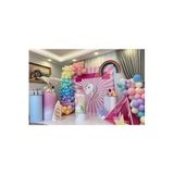 MFM Unicorn Temalı Makaron Soft Doğum Günü Zincir Balon Seti