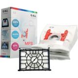 MFS Bosch Uyumlu Seri 4 / Seri 6 Prohygienic Kutulu Torba ve Motor Koruma Filtre Seti Serie 4 BGL41HYG2H/12 - BGL6POW1