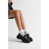 MFT AYAKKABI Kadın Loafer Makosen Casual Tokalı Günlük Ayakkabı