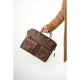 Mft Leather Hakiki Deri Laptop El Çantası | Loreen 2230 - Tiguan Kahverengi