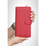 Mft Leather Twist 2323 Deri Telefon Bölmeli Unisex Cüzdan - Kırmızı