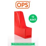MG 101 A4 DEMONTE 12'Lİ PLASTİK DİKEY MAGAZİNLİK KLASÖR ARŞİV KUTUSU ORGANİZER SAKLAMA DEPOLAMA OPSMG101MAGAZİNLİK12
