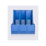MG 113 Mavi 3 Bölmeli Magazinlik Dosya Düzenleyici Dergi Klasör Standı Masaüstü Organizer Demonte TYC6C148E4E6E9F7BE8A90800