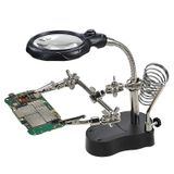Mg-16126 Led Işıklı Büyüteçli Lehim Tamir Havya Standı