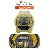 Mg-4Kıt Amfi Kablo Seti 4Ga 2800W Oto Ses Sistemi Tesisat Kiti Komple Set
