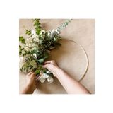 MG HOME 1 ADET 25 CM METAL SADECE ÇEMBER GALVANİZLİ ÇEMBER TEL KASNAK KAPI SÜSÜ DUVAR SÜSÜ DÜŞ KABANI