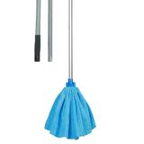 MG HOME 1 TAKIM TEMİZLİK SETİ MİKROFİBER MOP + SOPA METAL SAP TOPLAM 2 PARÇA PASPAS UCU YEDEK UÇ HAVLU MOP