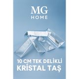 MG HOME 🌼 20 ADET 10 Cm*Kristal Avize Taşı Tabut 🌺 TEK DELİKLİ 🌼ORJİNAL KRİSTAL KOLYE UCU TAŞ