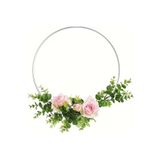 MG HOME 5 ADET 20 CM METAL 5 MM ÇEMBER GALVANİZLİ ÇEMBER TEL KASNAK KAPI SÜSÜ DUVAR SÜSÜ DÜŞ KABANI