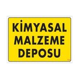 Mg Kimyasal Malzeme Deposu Uyarı Levhası 25X35 Kod: 792 - 10