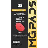 Mg Pads Mg Polisaj Orta Sert Ara Kat Pasta Süngeri 150 mm - 06-Turuncu