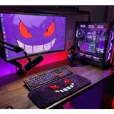 MG Perde Atölye Line Gengar Anime Temalı Özel Tufting Klavye & Mouse Pad Halısı El Yapımı - Mor