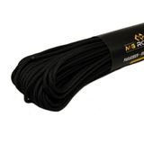 MG ROPES Bileklik ve Outdoor Paracord İp 4 mm 660lb (10 İplikli) 30 Metre Siyah