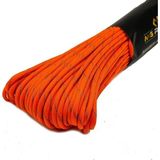 Mg Ropes Bileklik ve Outdoor Paracord Ip 4 mm 660LB (10 Iplikli) 30 Metre Turuncu Siyah Desenli - Çok Renkli