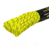 MG ROPES Bileklik ve Outdoor Polyester Paracord İp 4 mm 30 Metre Neon Sarı
