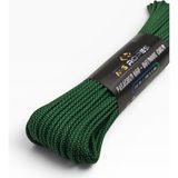 Mg Ropes Bileklik ve Outdoor Polyester Paracord Ip 4 mm 660 Lb 30 Metre Çim Yeşili Siyah Desen (10 Çekirdek) - Yeşil - Beyaz