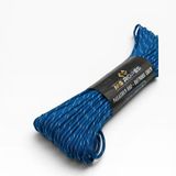 MG ROPES Bileklik ve Outdoor Polyester Paracord İp 4 mm 660 Lb 30 Metre Parlament Mavi Beyaz (10 Çekirdek)