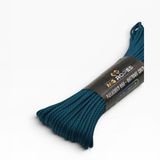MG ROPES Bileklik ve Outdoor Polyester Paracord İp 4 mm 660 Lb 30 Metre Parlament Mavi Siyah Desen (10 Çekirdek)