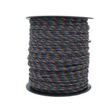 Mg Ropes Bileklik,Outdoor 4 mm Paracord İp No:76 100 Metre Mor Mavi Desenli
