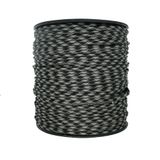 Mg Ropes Bileklik,Outdoor ve Hobi Paracord İp 4 mm No:106 100 Metre Gri Siyah Desenli