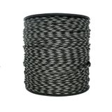 Mg Ropes Bileklik,Outdoor ve Hobi Paracord İp 4 mm No:106 30 Metre Gri Siyah Desenli