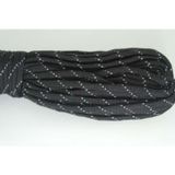 Mg Ropes Bileklik,Outdoor ve Hobi Paracord İp 4 mm No:16 10 Metre Simli Siyah