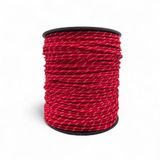 Mg Ropes Bileklik,Outdoor ve Hobi Paracord İp 4 mm No:25 100 Metre Kırmızı Beyaz Desen