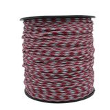 Mg Ropes Bileklik,Outdoor ve Hobi Paracord İp 4 mm No:45 30 Metre Bordo Gri Desen