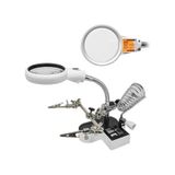 MG16126AC1 Ledli Büyüteçli Bord Tutuculu Havya Standı
