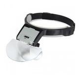 Mg81001-b2 Çift Lens Takmalı 5 Lensli, Led Işıklı Şapka Tip Büyüteç