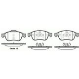 MGA 55152 Fren Balatası Ön Megane III 08- Scenic III 08- Fluence 08- Captur 13- / Duster 10- Dokker 12- Lodgy 12-