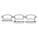MGA 55271 Fren Balatası Ön Corolla Uyumlu 95-02 Ae101 Ae111 Enjeksıyonlu Rav4 94-00