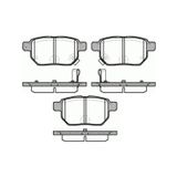 MGA 55275 Fren Balatası Arka Corolla Uyumlu 07-12 Auris 07- Benzinli Iq 09- Urban Cruiser 09- Prıus 09-