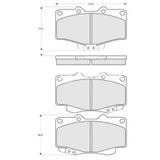 MGA 55279 Fren Balatası Ön Land Cruiser 90- 4 Runner 95- Hilux 90- 4Wd