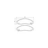 Mga 55372 - Ön Fren Balatası D-Max 2002 - 2011 4×4