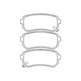 MGA 55386 Fren Balatası Arka Accent Era 07-11 İ30 07- İx35 09- / Ceed 07- Picanto 11- Rio II 05- Sportage 04-