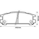 MGA 55424 Fren Balatası Arka Svx 92-97 Impreza 92-00 4Wd Legacy 89-98