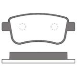 MGA 55566 Fren Balatası Arka Megane III 08- Megane IV 15- Scenic III 08- Fluence 08-