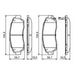 Mga 55664 Fren Balatası Ön Honda Crv Re5 2007> Crv 12> Crv Re6 2015> Crv Rt6 2020> Benzinli Dizel 45022-Tk8-A00