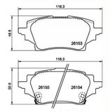 Mga 55729 Fren Balatası Arka Elektronik El Freni Corolla 2019> 1.6 Vvtı Corolla 2019> 1.8 Hibrit 04466F4010