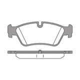 MGA 56208 Fren Balatası Ön Bmw 1 E81 E87 03-12 Bmw 3 E90 05-