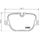 Mga 56272 Fren Balatası Arka Land Rover Range Rover Iv 2012> Land Rover Discovery Iv 2010> Lr025739