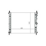 Mga 80101 Su Radyatoru Mekanik ( Fıat : Bravo / Brava / Marea 1.4 1 6 Ac 97-00) 480×415×23 Uyumlu