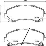 Mga Fren Balatası On Isuzu Dmax 2006-2012