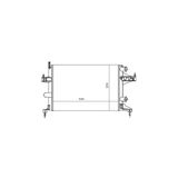 Mga Su Radyatoru Mekanik ( Opel : Corsa 1.2 1.4 01--) 545X359x23 - -80163